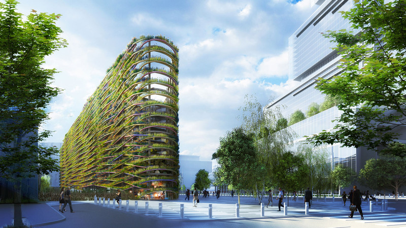 Bureaux La source Des Batignolles, Paris — © Loci Anima
