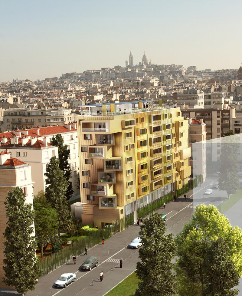 L&rsquo;habitat soleil, Zac Clichy Batignolles &agrave; Paris — © Loci Anima