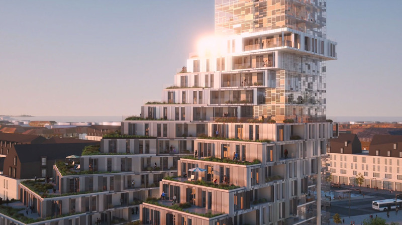 Logements En Eventail, Saint-Malo — © Loci Anima