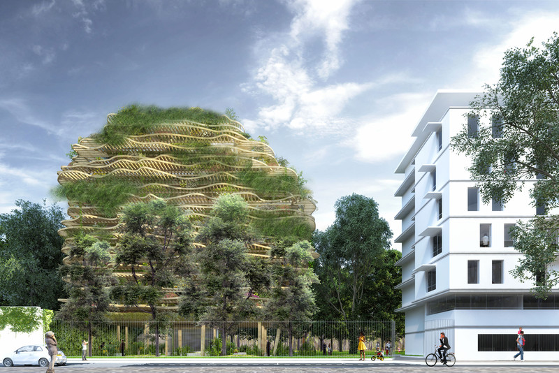 R&eacute;sidence Du Coll&egrave;ge Stanislas En Bois, Paris — © Loci Anima